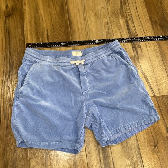 Marine Layer Other - Marine Layer Blue Corduroy Drawstring Casual Shorts 38 W